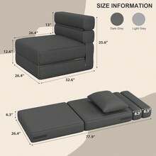 Futons - Dark Grey - View 2