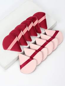 5/10/20/30/50/100pcs Triangle Velvet Makeup Sponge Puff Set, Made Of Ultra Soft Velvet Material, Suitable For Contouring, Eye Area And Corners, Fit For All Skin Types,Giveaways,Travel,Cheap Stuff,Travel Essential - Multicolor - View 4