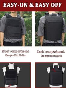 1 Stück 5-Farben Einstellbare Taktische Weste, Outdoor Schutzausrüstung, Hartschalen Training Schutzweste. Einstellbare Outdoor Weste, geeignet für leichte Outdoor Ausrüstung. Geeignet für Wandern, Klettern, Training, Radfahren, Trekking. Unisex. - Verschiedenfarbig - Übersicht 5