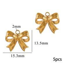 5-Piece 304 Stainless Steel Butterfly Pendants DIY Jewelry Making Components Suitable For Handmade Earrings And Necklaces - Butterfly - View 8