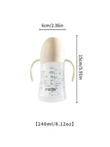 1pc Baby Panda, Dinosaur, Elephant, Rabbit Milk Bottle With Silicone Nipple And Handle, Anti-Drop, Suitable For Babies - Multicolor - View 25