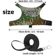 Bearded Dragon Harness Leash Set With Patch Adjustable Lizard Traction Rope Escape Proof Outdoor Walking Reptile Camouflage Costume Accessories For Bearded Dragon Lizard Small Pets (Green) - Brown - View 2