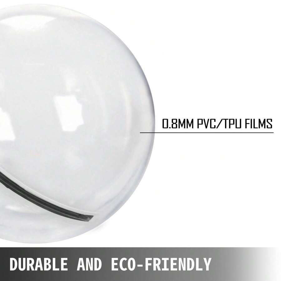 1.5M Water Walking Ball Roll Ball Inflatable Walking Ball PVC Zorb Ball Tizip Zipper With Air Blower (1.5M) - Trong sáng - Xem 1