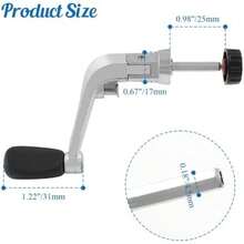 Fishing Reel Rotary Knob Power Handle, Fishing Spinning Reel Handle For Fishing Handle Replacement Parts - / - View 2