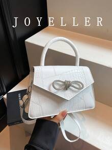 时尚、优雅、奢华、简约而精致的高端风格手提包。2026年春季新款，百搭斜挎包。 - 白色 - 查看 2