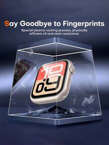 5pcs TPU Transparent Watch Screen Protector, Compatible With Apple Watch 1-10, Series Ultra 49mm, Series 4/5/6, Anti-Scratch, Anti-Fingerprint, Self-Healing, Ultra-Clear, Ultra-Thin - Clear - View 5