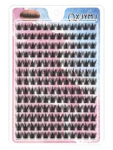 Pestañas postizas Little Devil (hilera 13), racimos de pestañas postizas naturales y esponjosas, racimos de pestañas, tiras individuales, pestañas, pestañas postizas - C - Ver 6