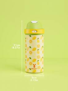 Meoky 18oz Vacuum Insulated Water Bottle with 2-in-1 Straw and Spout Lid, Insulated Cup, Keep Cold 24H, Leak-Proof, Fits in Car Cup Holder, Stainless Steel Tumbler for Sports, Travel, and School - 黃色 - 查看 4