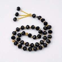 1串33颗10毫米玻璃珠穆斯林念珠，用于礼拜、祈祷，斋月节日礼物，祈祷念珠 - 混色 - 查看 6