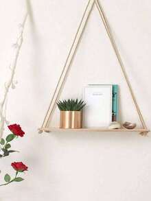 1/2 chiếc Giá Treo Tường Macrame Tối Giản, Kệ Treo Tường Bằng Gỗ, Kệ Dây Thừng Phong Cách Nông Trại Mộc Mạn, Tấm Treo Tường Bằng Vải Dệt Phong Cách Boho, Trang Trí Nhà Cửa Cho Phòng Tắm, Văn Phòng, Hiên Nhà, Phòng Ngủ, Phòng Khách Và Nhiều Hơn Nữa, Trang Trí Nhà Mùa Thu, Trang Trí Phòng Tối Giản, Kệ Treo Tường Bằng Gỗ, Kệ Trưng Bày Treo Tường Cho Phòng Khách - Một cỡ - Xem 5