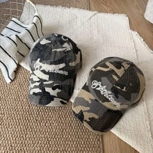新款迷彩星形刺绣街头风棒球帽，户外徒步露营防晒男女通用可调节后扣帽 - 迷彩星星棒球帽 - 查看 2