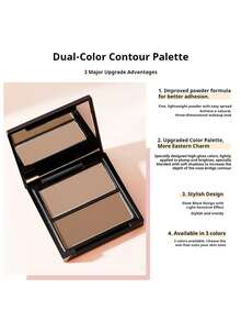 NOVO Palet Kontur 2-in-1, Termasuk Bronzer Matte, Highlighter, dan Bayangan Hidung, Cocok untuk Musim Dingin/Semi, Estetika Y2K, Riasan Natural & Modis, Cocok untuk Hadiah Ulang Tahun, Riasan Pesta - 01# Kue Pastri Kastanye - View 3