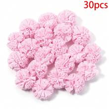 30个/包 涤纶网纱花球，弹性蕾丝装饰绒球，DIY花艺工艺品，婚礼装饰，派对/礼品装饰，服装/包包/鞋子配饰，发夹花球 - 花球 - 查看 24