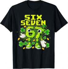 Six Seven 67 Italian Brainrot Men Women Kid T-Shirt,Daily Outfit - 黑色 - 查看 10