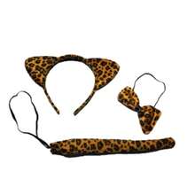 3pcs/Set Animal Costume Outfits, Suitable For Various Festivals, Carnival Parties, Cosplay, Masquerade Balls, Halloween And Other Occasions (Random Style) - Leopard - View 8