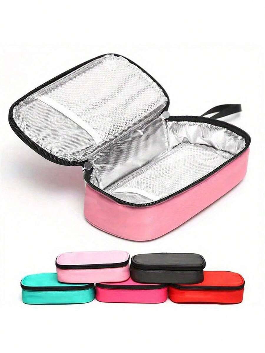 Ultra-Portable Mini Insulin Cooler Bag Waterproof Outdoor Insulation For Diabetes Management Holiday Essentials Back To School Travel Essentials - Multicolor - View 1