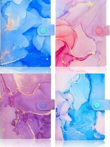 100+ 4-Card Slots Instant Camera Card Collection Album, Texture Design, High-Quality Scrapbook For Photos, Cards, Postcards - Single Piece - View 1