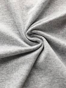 青少年男孩休闲短袖T恤，字母图案，春夏新款 - 灰色 - 查看 4