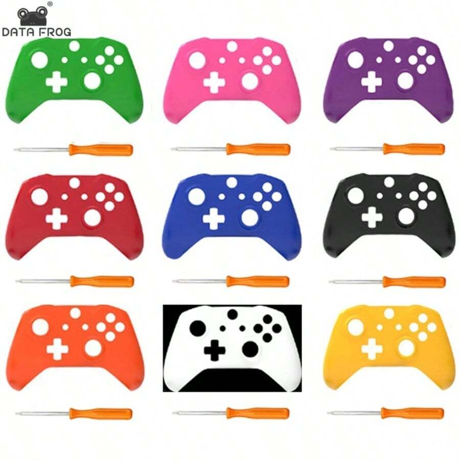 DATA FROG Replacement Front Shell Housing For X-Bo-X One Slim Controller Repair Parts - Multicolor - View 1