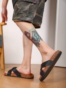 2024 New Men's Casual Slippers, Soft-Sole, Slip-Resistant, Sandals - Black - View 7