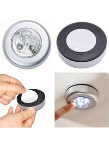 Đèn LED tròn cảm ứng, đèn ngủ điều khiển cảm ứng cho tủ quần áo phòng ngủ, thiết kế tự dính, thích hợp cho tủ quần áo, tủ kệ, xe hơi, nhà bếp, phòng tắm, tuyệt vời cho trang trí văn phòng và nhà cửa. - Một kích cỡ phù hợp cho tất cả - Xem 7
