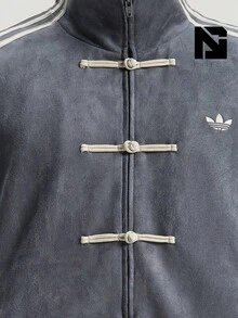 Adidas CTT Chinese Track Top 3.1 Gender Neutral Jacket (Asia Sizing) Dark Grey-Back To School- Mother's Day Gifts-Father's Day Gift –KR0295 - 深灰色 - 查看 5