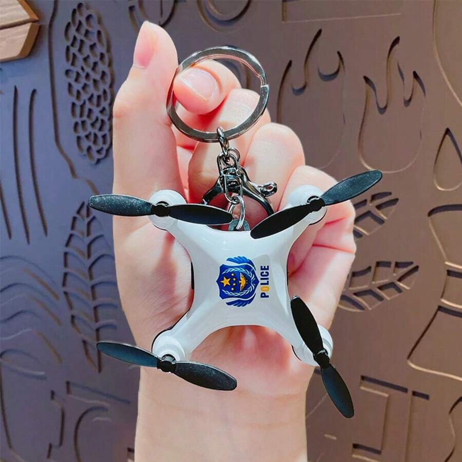 非电动仿真无人机挂件，精致创意卡通迷你无人机系列钥匙扣小礼物挂件，适合儿童背包、汽车钥匙
