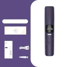 HYUNDAI 二合一女士电动剃毛器，双头比基尼修剪器，IPX7级防水，干湿两用，适用于比基尼线、腋下、腿部、手臂和面部脱毛。 - 粉色 - 查看 5