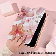 1个带笔槽的多角度磁吸支架保护套，支持自动休眠/唤醒功能，可爱平板电脑保护套，兼容Pro/Air/三星Galaxy A9/S9/S7/S10+/小米Pad/5/6/7 - 彩色 - 查看 6