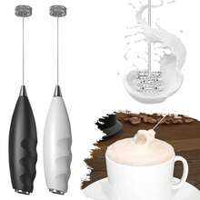 Electric Milk Frother, Suitable For Stirring Coffee, Milk, Oatmeal, Eggs, Time-Saving, Space-Saving, Easy To Use, Battery Not Included. Ideal Gift For Women, Coffee Lovers, And Homemakers For Holidays, New Year, And Christmas; Practical Handheld Home Barista Set - Multicolor - View 10