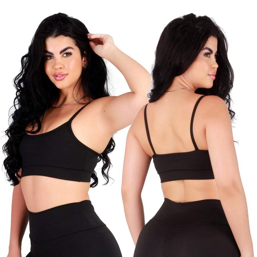 Work Fitness Women Sports Tees & Tanks - Black - View 1