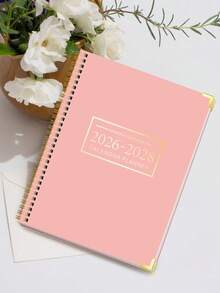 Trees 2026-2028年月度计划日历，2026年1月至2028年12月日历本，月度/周计划日志，带日历视图，适用于学校笔记和办公用品的月度计划本 - 每月計畫本-粉紅色 - 查看 1