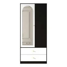 Bedroom Armoires - White+Black + Particle Board - View 11
