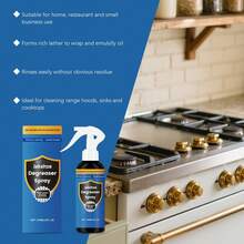 厨房炉灶及抽油烟机清洁剂，去除油渍和污垢，日常清洁喷雾 - 液體 - 查看 10