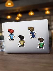 Custom Soccer Player Name Sticker, Personalized Soccer Team Name Stickers, Number, Player Soccer Waterproof Die-Cut Vinyl Sticker Soccer,Personalized Soccer Stickers, Custom Decals, Girls Soccer, Team Number, Stickers Water Bottle, Player Gift, Team - Multicolor - View 8