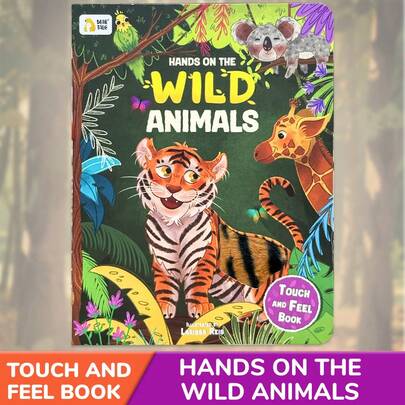 beartale 恐龙触觉触摸书，蒙特梭利感官发展玩具，生动的纹理插图，儿童旅行益智游戏，学习用品，返校生日派对礼物（男女皆宜）