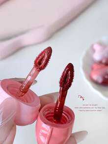 Gege Bear 1pc Moisturizing Glossy Lip Gloss, Hydrating & Long-Lasting, Everyday Versatile Lip Tint To Enhance Complexion - 彩色 - 查看 5