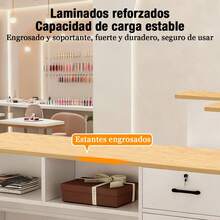 Mesa De Recepción Premium Simple Con 1 Cajón Y 1 Puerta - Blanco - Ver 7