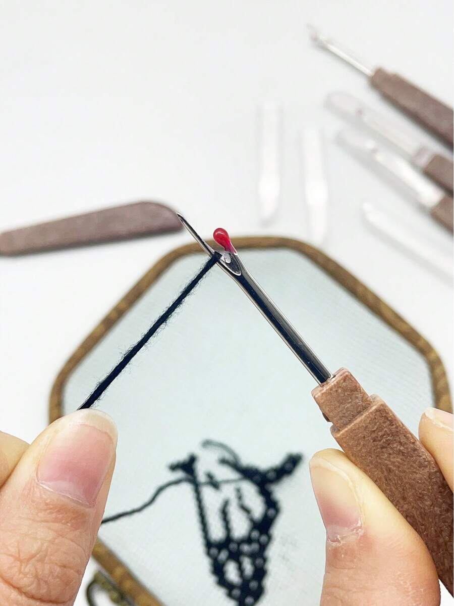 棕色拆线器，快速拆线工具，刺绣拆线器，切割工具，十字绣，DIY修剪工具，家用缝纫用品 - 快速拆線器 - 查看 1