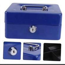 Two-Color Key Safes For Storage, Black, Blue, White - A - View 2
