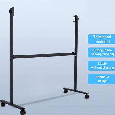 Adjustable Whiteboard Easel Stand With Pulleys Large Mobile Rolling Whiteboard Stand For Home Office Classroom School