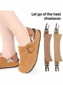2PCS High Quality Anti-Slip Slippers Straps Anti-Drop High Elasticity Elastic Heel Clip Easy To Use Fixed Buckle Shoe Clips - Multicolor - View 5
