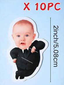 10/25/50/100/150pcs Customized Photo Paper, Customizable Baby/Boss Theme Card Holder Set - Customizable Design, Suitable For Various Parties, Meetings, Celebrations, Children's Birthday Gifts, Personalized Greeting Cards, Lollipop Card Inserts, Candy Gifts, Easter Decorations, Suitable For Birthday Gifts, Valentine's Day Gifts, Bridesmaid Gifts, Thanksgiving Gifts, New Year Gifts And Party Decorations - Multicolor - View 16