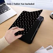 1个带笔槽的多角度磁吸支架保护套，支持自动休眠/唤醒功能，可爱平板电脑保护套，兼容Pro/Air/三星Galaxy A9/S9/S7/S10+/小米Pad/5/6/7 - 彩色 - 查看 7