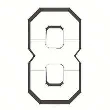 1个巨型预切割泡沫板相框，印有数字“0”-“9”，3D立体相框，可填充气球和鲜花，适用于派对装饰、DIY、情人节、生日、周年纪念、婚礼装饰、气球配件（不含气球）。 - 白色 - 查看 14