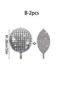 20 quả bóng bay hình cầu disco nhiều kích cỡ - Bóng bay disco 4D cỡ lớn 32", 22", 10" hỗn hợp, màu bạc ánh kim lấp lánh, thích hợp trang trí tiệc sinh nhật chủ đề disco thập niên 70 và 80. - Nhiều màu - Xem 10