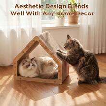 Senmeo 1Pc Triangle Cardboard Cat Climb Scratcher(Pet Exercise Gear) For All-Season Use|Sturdy Construction - 均碼 - 查看 4