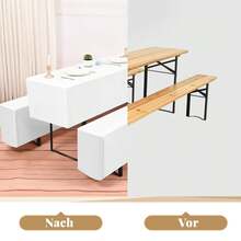 Teruntrue Housses de chaise de cuisine - Blanc - Voir 4