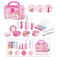 10/14件套儿童过家家化妆套装，女孩梳妆台玩具，公主套装，化妆玩具，生日礼物，节日礼物，惊喜礼物 - 彩色 - 查看 8