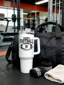 1pc Customized Baseball Themed Car Water Bottle, Can Add Personalized Text, Perfect For Hydration On The Go - Multicolor - View 3